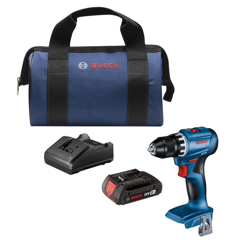 Bosch GSR18V-400B12, 18V 1/2 In. Drill/Driver Kit