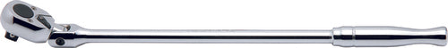 Ko-Ken 4774P-450, 1/2 Sq. Dr. Ratchet Handle  24 teeth Flexible Head Length 450mm  Polished Handle