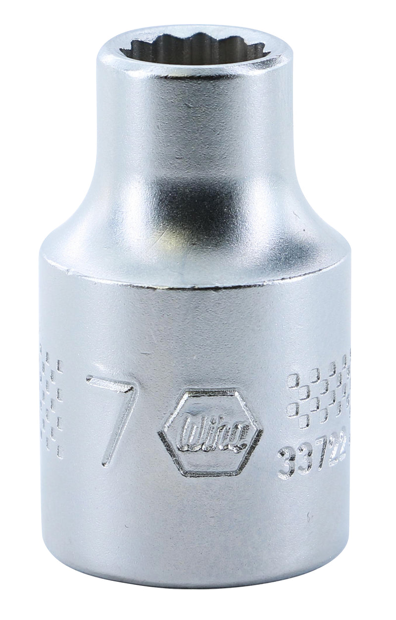 Wiha 33722 12 Point - 3/8 Inch Drive Socket - 7.0mm