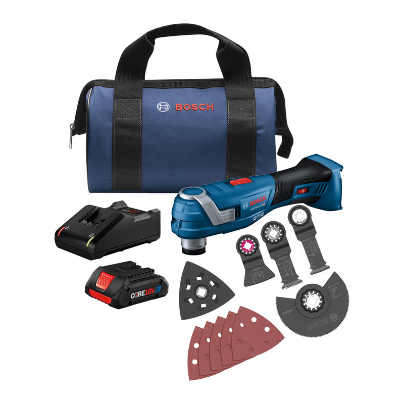 Bosch GOP18V-34B14, 18V Oscillating Multi-Tool Kit