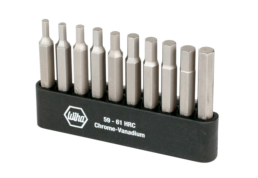 Wiha 74986 10 Piece Hex Power Bit Belt Pack Set