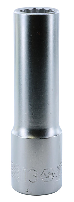 Wiha 33869 12 Point - 1/2" Drive Deep Socket 13.0mm