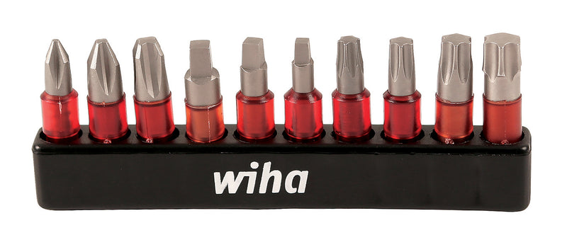 Wiha 76881 10 Piece MaxxTor Impact Insert Bit Set