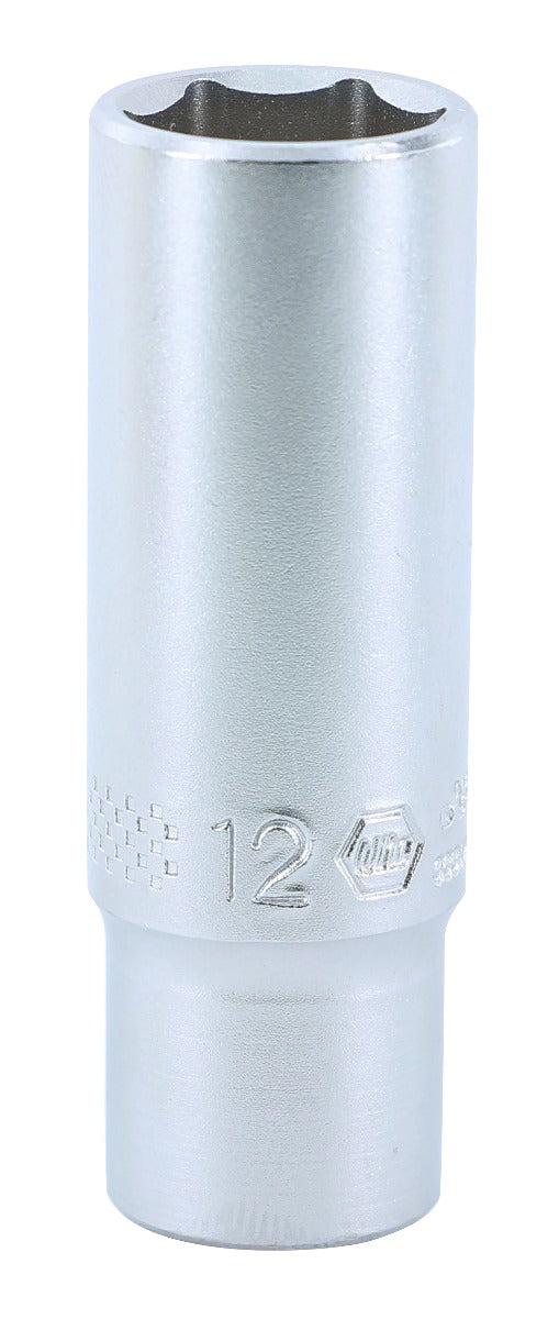 Wiha 33349 6 Point - 1/4 Inch Drive Socket - 12.0mm x 50mm