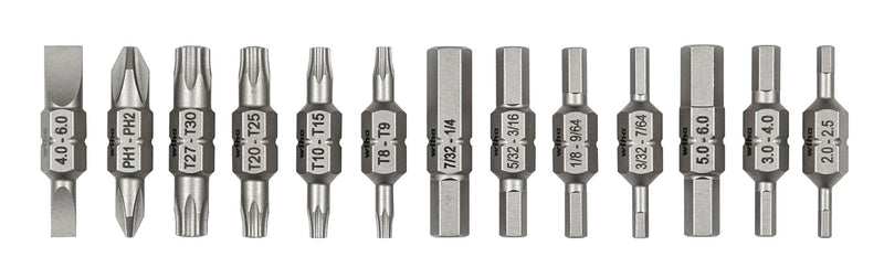Wiha 77782 13 Piece Double End Bit Reload Set for Industrial 26-In-1 Ultra Driver (77792)