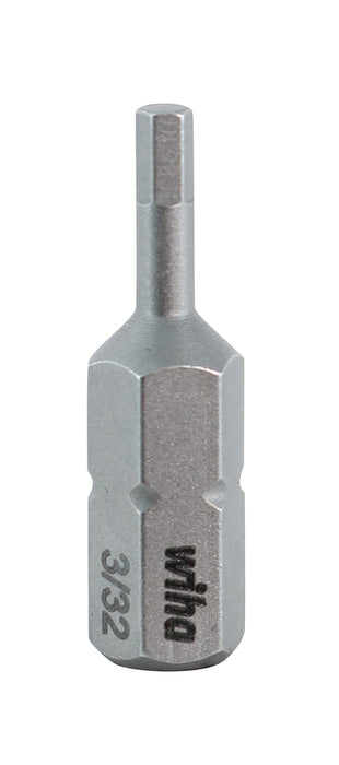 Wiha 71330 Hex Bit 3/32 - 25mm - 10 Pack