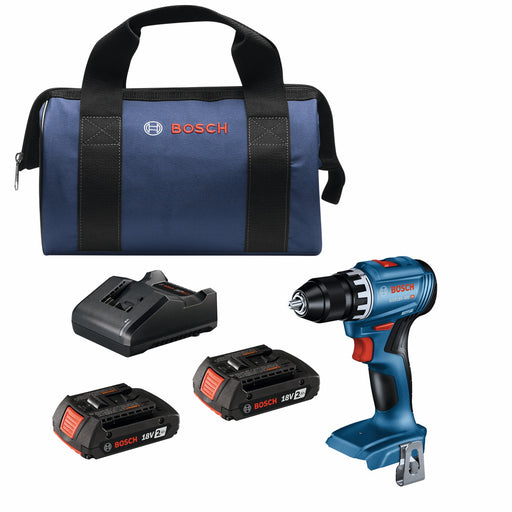 Bosch GSR18V-400B22, 18V 1/2 In. Drill/Driver Kit