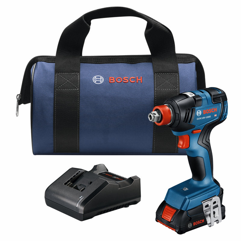 Bosch GDX18V-1800B12, 18V Impact Driver/Wrench Kit