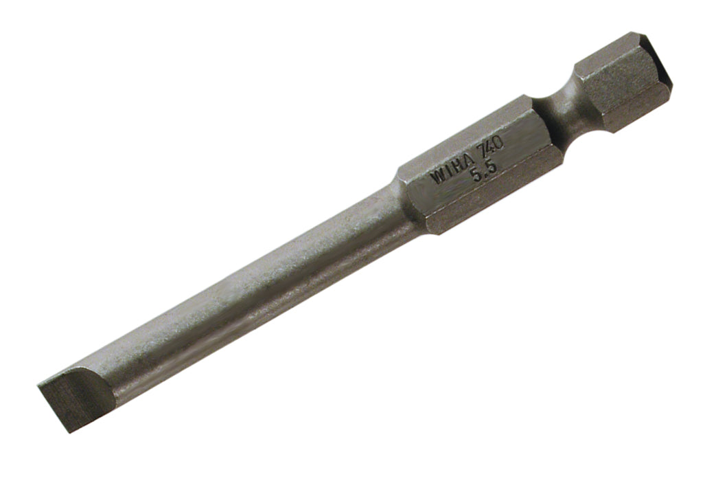 Wiha 74041 Slotted Bit 6.5 - 70mm - 10 Pack