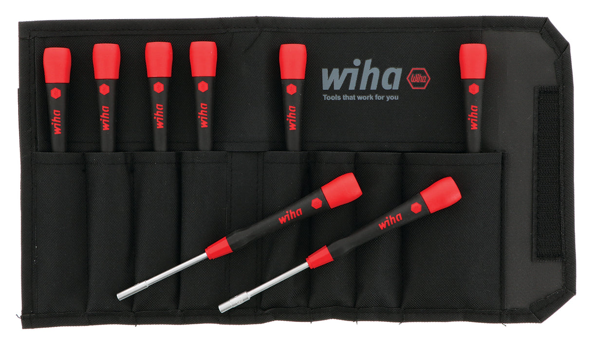 Wiha 26593 8 Piece PicoFinish Precision Nut Driver Set - SAE