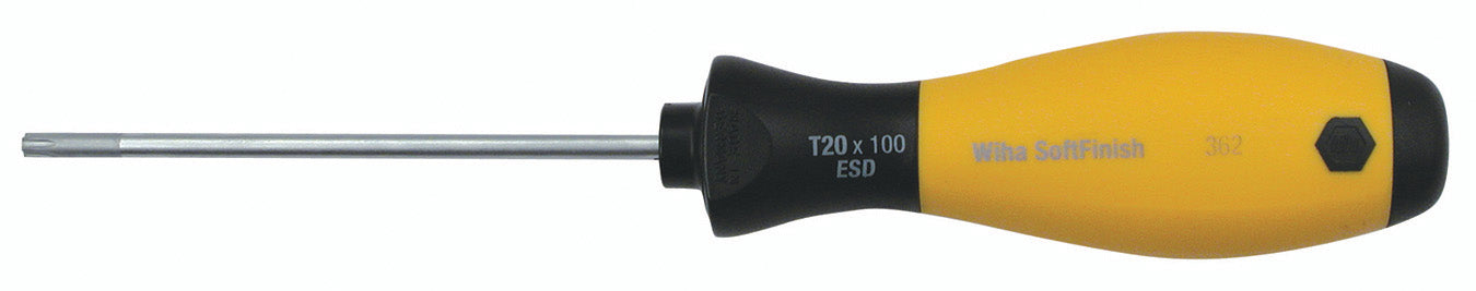 Wiha 36224 ESD Safe SoftFinish Torx Screwdriver T20