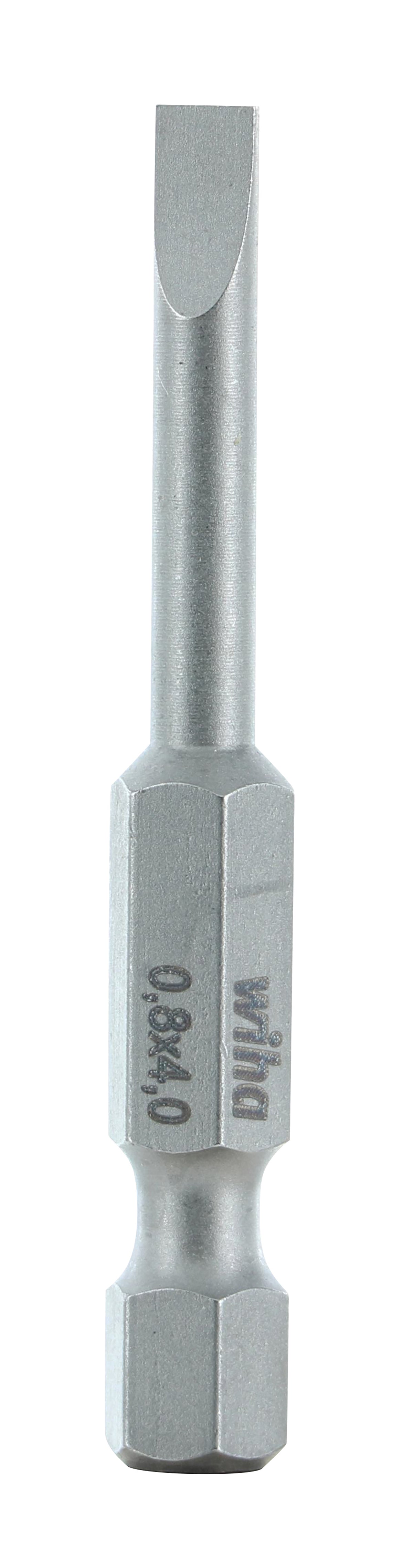 Wiha 74010, Slotted Screwdriver Bit — Integrated Manufacturing & Supply
