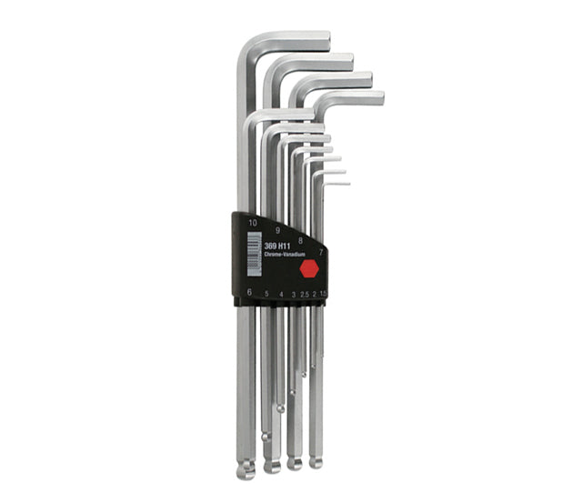 Wiha 66998 11 Piece Ball End Hex L-Key Metric Set - Metric