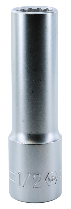 Wiha 33853 12 Point - 1/2" Drive Deep Socket 1/2"