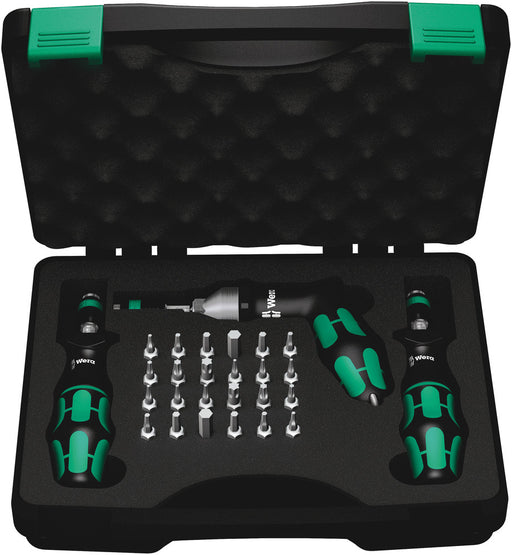 Wera 05350451001, 7445/46/47 Kraftform torque screwdriver set 2.5-55.0 in.lbs.