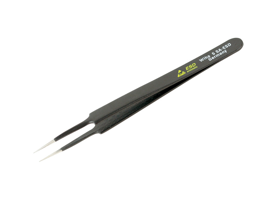 Wiha 44509 ESD Safe Tweezers 5 SA - 110mm