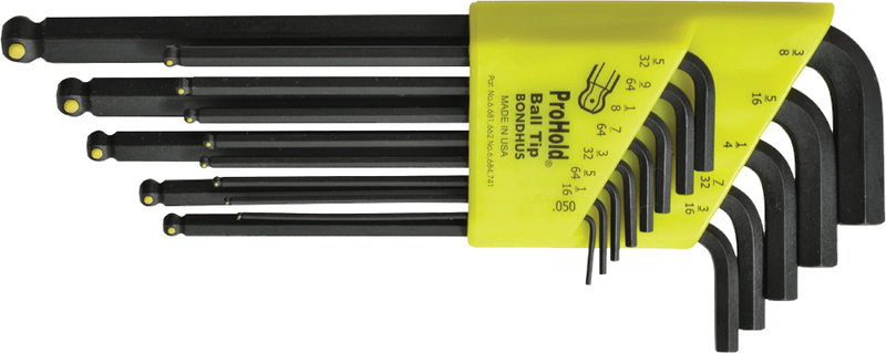 Bondhus 75905, Ball-End, ProHold, 25-Pack, Inch Hex L-Wrench