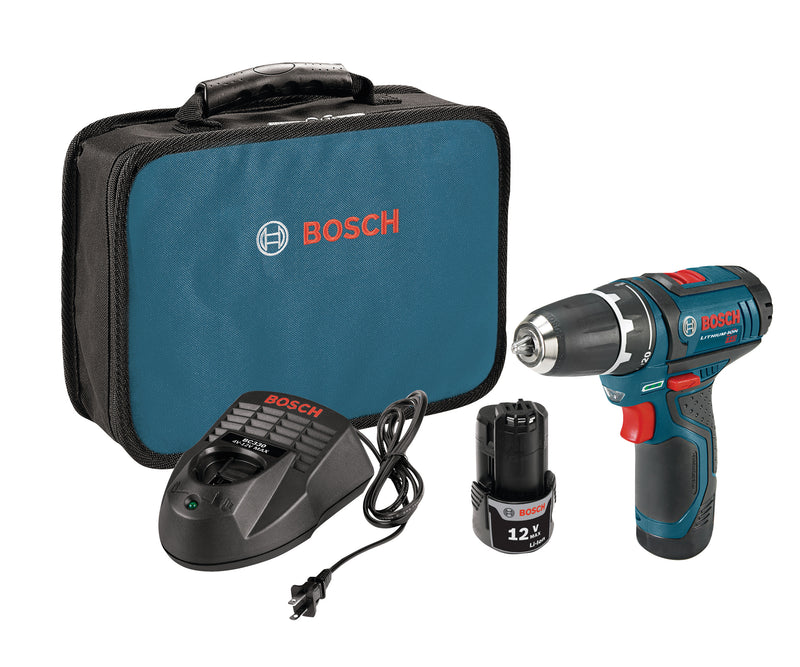 Bosch PS31-2A, 12V Max 3/8 In. Drill/Driver Kit