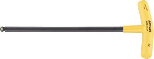 Bondhus Metric Hex T-Handle Screwdriver, Ball-End, ProGuard, ProHold