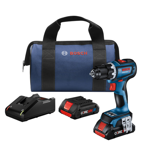Bosch GSR18V-800CB24, 18V 1/2 In. Drill/Driver Kit