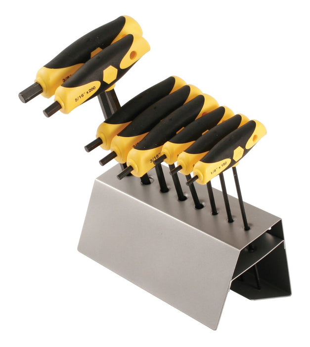 Wiha 33499 8 Piece SoftGrip Hex SAE T-Handle Set