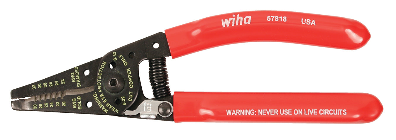 Wiha 57818 Classic Grip Wire Strippers and Cutters 7.25"