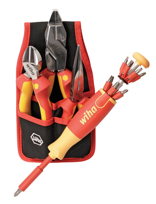 Wiha 32886 17 Piece Insulated Pliers-Cutters and Pop-Up Set