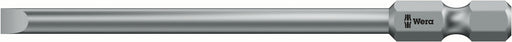 Wera 05059330001, 0.04 x 0.2" (1 x 5.5mm) Slotted Screwdriver Bit 800/4 Z, 1/4" Hex Power Drive, Length 2" (50mm)