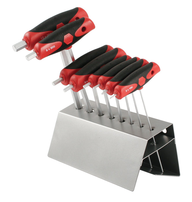 Wiha 54092 8 Piece SoftGrip Dual Drive Metric T-Handle Set