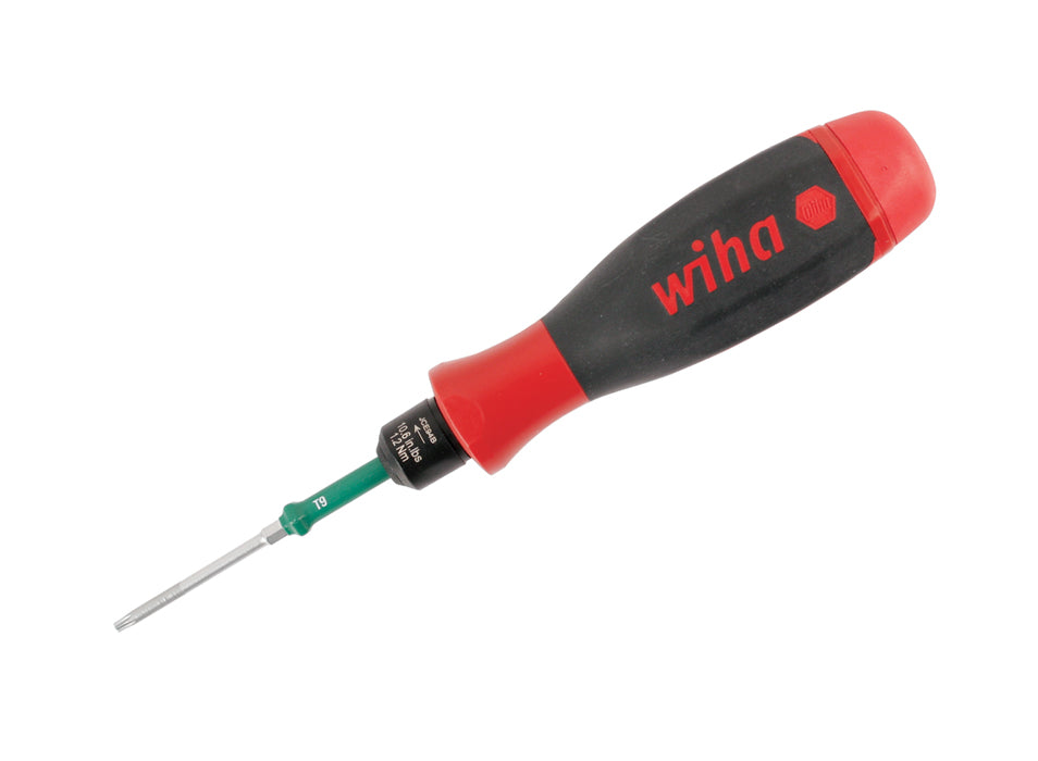 Wiha 29224 easyTorque SoftFinish Screwdriver Handle 5.3 In/lbs. 0.6Nm - Torx Blade T6