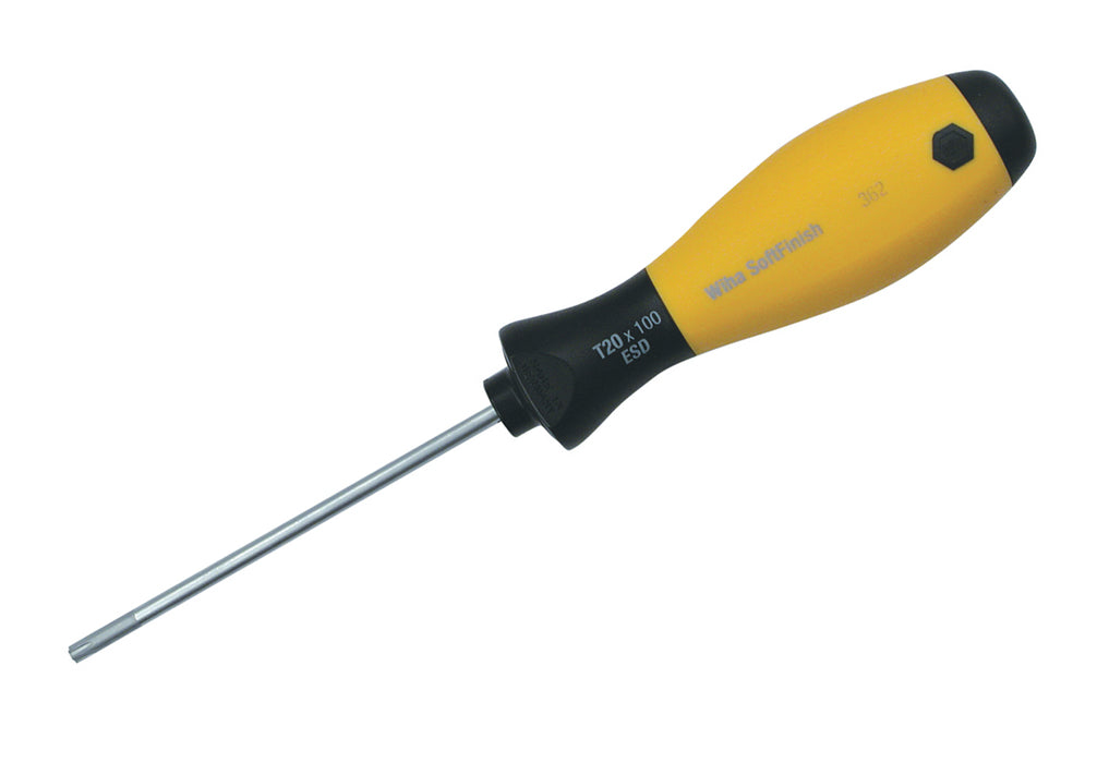 Wiha 36218 ESD Safe SoftFinish Torx Screwdriver T10