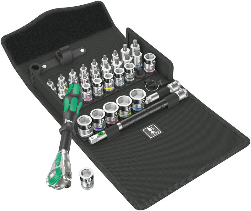 Wera 05003536001, 8100 SB All-in Zyklop Speed ratchet set, 3/8" drive