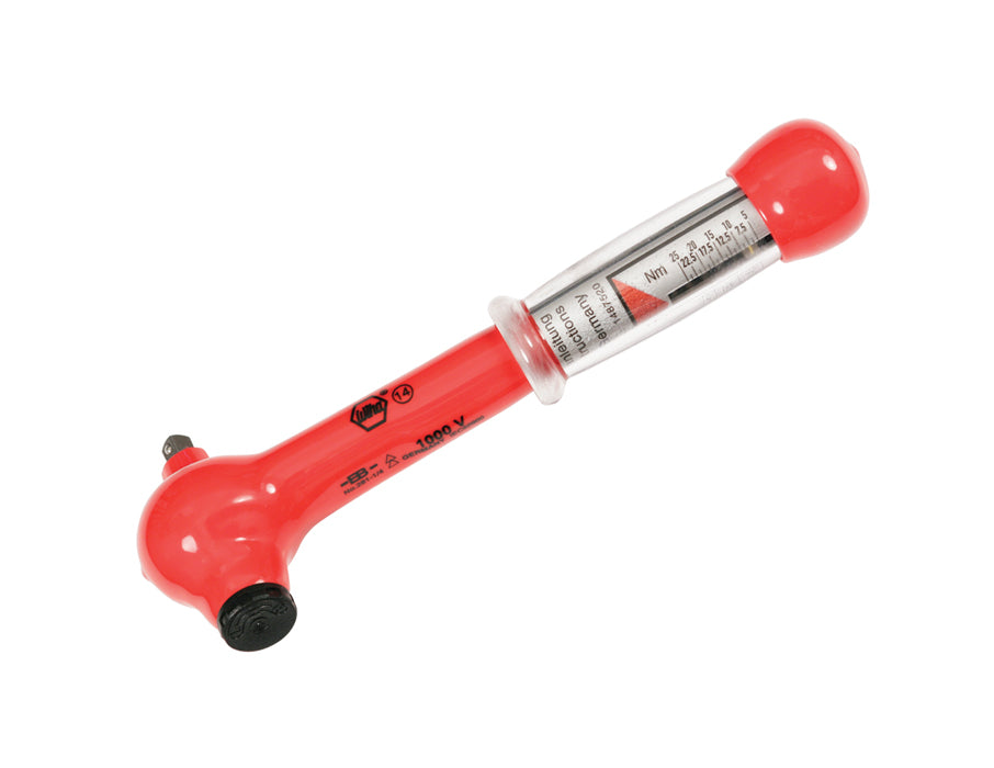 Wiha 30114 Insulated Ratcheting Torque Wrench 1/4" Drive 5-25 Nm