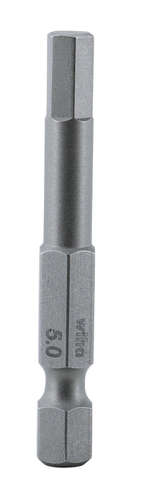 Wiha 74350 Hex Bit 5.0 - 50mm -  10 Pack