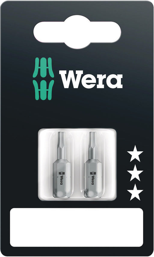 Wera Screwdriver Bit, Hex-Plus, Metric, Hex, 840/1 Z