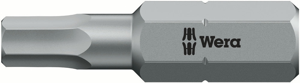 Wera Screwdriver Bit, Inch Hex, Hex-Plus, 840/1 Z