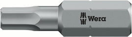 Wera 05056346001, 6mm Hex Key Screwdriver Bit 840/1 Z BO, 1/4" Hex Insert Drive, Length 1" (25mm), Tamper Resistant