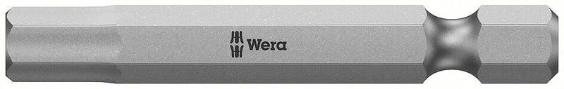 Wera 05059620001, 6.0mm Hex Key Screwdriver Bit 840/4 Z, 1/4" Hex Power Drive, Length 2" (50mm)