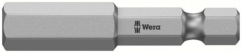 Wera 05059625001, 8.0mm Hex Key Screwdriver Bit 840/4 Z, 1/4" Hex Power Drive, Length 2" (50mm)