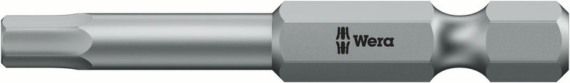 Wera 05380047001, 5/32" Hex Key Screwdriver Bit 840/4 Z, 1/4" Hex Power Drive, Length 6" (152mm)