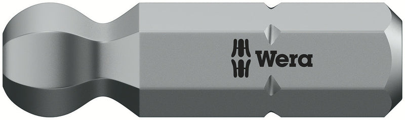 Wera 05056352001, 3.0mm Hex Key Screwdriver Bit 842/1 Z, 1/4" Hex Insert Drive, Length 1" (25mm)