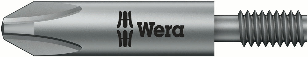 Wera Screwdriver Bit, Phillips, Threaded Shank Drive, 851/11