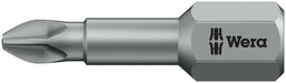 Wera 05056505001, PH1 - Phillips Screwdriver Bit 851/1 TZ, 1/4" Hex Insert Drive, Length 1" (25mm), Torsion