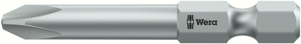 Wera 05134370001, PH1 - Phillips Screwdriver Bit 851/4 A, 1/4" Hex Power Drive, Length 2.8" (70mm), Aviation