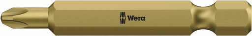 Wera 05380160001, 1/4" Hex Drive 851/4 RH Screwdriver Bit, PH 1 - Phillips Drive, Overall Length (OAL) 50 mm (2"), Power Bit