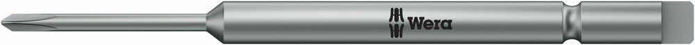 Wera 05135272001, JIS PH0 - Japanese Screwdriver Bit 851/9 C J, 4mm Halfmoon Drive, Length 1.7" (44mm), Hard