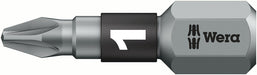 Wera 05056720001, PZ1 - Pozidriv Screwdriver Bit 855/1 BTZ, 1/4" Hex Insert Drive, Length 1" (25mm), BiTorsion