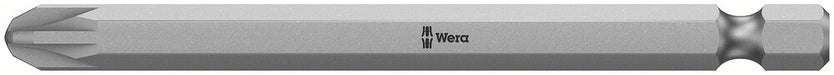 Wera 05060043001, PZ3 - Pozidriv Screwdriver Bit 855/4 Z, 1/4" Hex Power Drive, Length 3.5" (89mm)