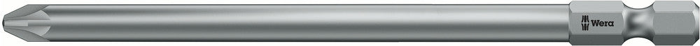 Wera 05060045001, PZ3 - Pozidriv Screwdriver Bit 855/4 Z, 1/4" Hex Power Drive, Length 4.3" (110mm)