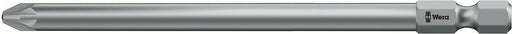 Wera 05060037001, PZ2 - Pozidriv Screwdriver Bit 855/4 Z, 1/4" Hex Power Drive, Length 4.3" (110mm)